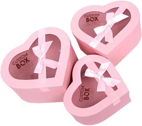BBJ WRAPS Heart Shaped Boxes for Flowers Packaging with Transparent Window Lids Luxury Gift Box for Floral Arrangement