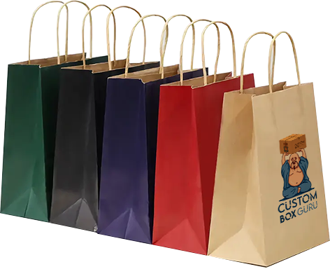 Custom Brand Logo Kraft Paper Bag Food White Kraft Carry Your Own Logo Pink Thank You To Go Paper Bag Kraft with Handle