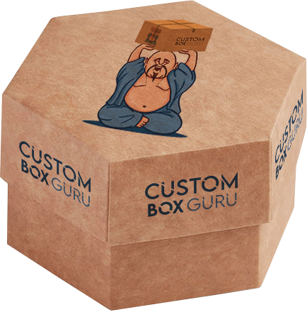 Octagon Cardboard Box with LOGO - customboxguru.com