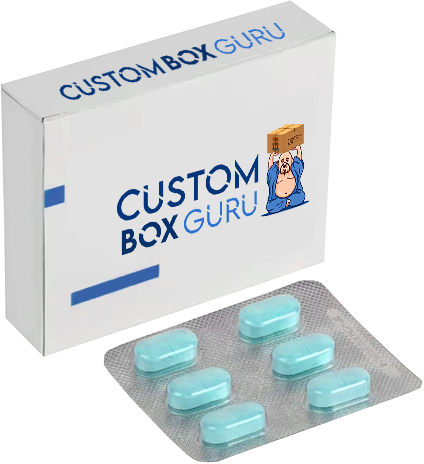 Custom printed pharmaceutical medicine Tablet packaging box