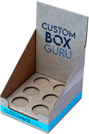 Customized Counter Display Box for Bottle, Tea Chocolate & Lip Gloss - customboxguru.com