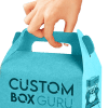 Custom Logo Printed Corrugated Paperboard Gable Box Gift Toy Treat Packaging Paper Box With Handle