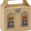 Customizable Foldable Paper Gift Box for Bakery Items Cake Cookie Candy Donut Packaging Handle Small Gable Food Packaging Boxes